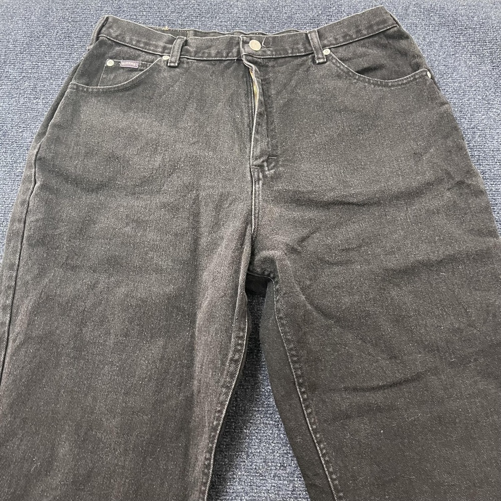 Vintage Riders Jeans Womens 16 Charcoal Wash‎ High Rise Tapered Mom Denim